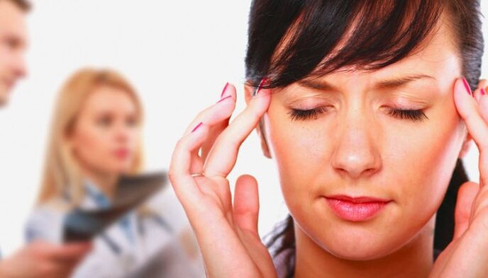 Kopfschmerzen mit Osteochondrose der Wirbelsäule