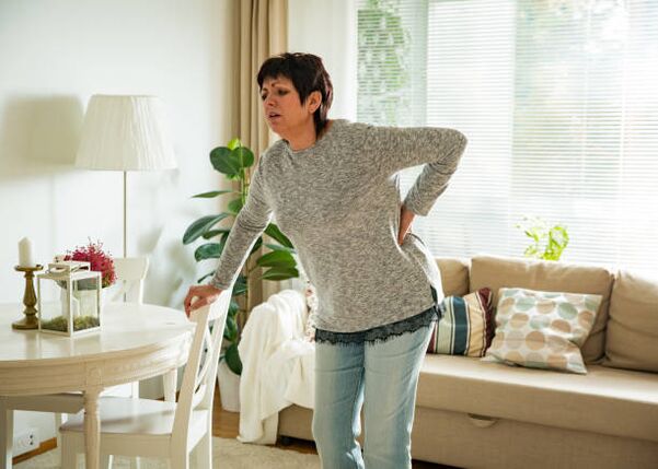 Osteochondrose bei einer Frau